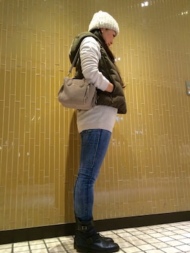 「TOPKAPI（トプカピ）のアイテム」を使った、Boyakkeyさん（レディース・163cm）の秋コーディネート