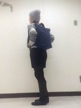 「TOPKAPI（トプカピ）のアイテム（バックパック/リュック）」を使った、Boyakkeyさん（レディース・163cm）の秋コーディネート