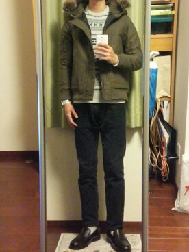 Katzさん（メンズ・178cm）の冬コーディネート