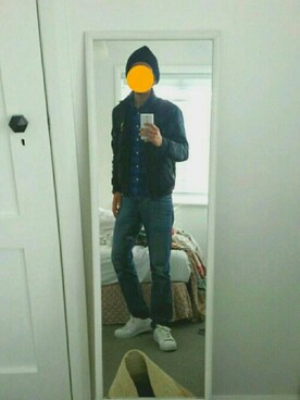 「TOPMAN（トップマン）のアイテム（帽子）」を使った、Katzさん（メンズ・178cm）の夏コーディネート