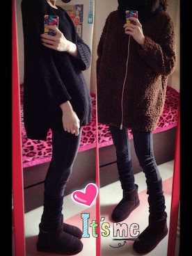 「I am I in fact...（アイアムアイインファクト）のアイテム（その他アウター）」を使った、momokaさん（レディース・164cm）の秋コーディネート