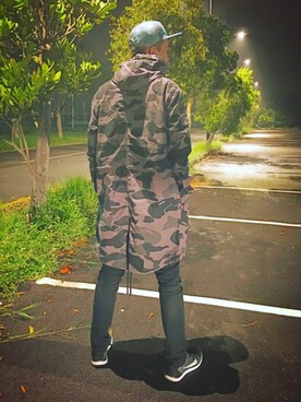 「LESS（レス）のアイテム（キャップ）」を使った、Ryan さん（メンズ・185cm）の秋コーディネート