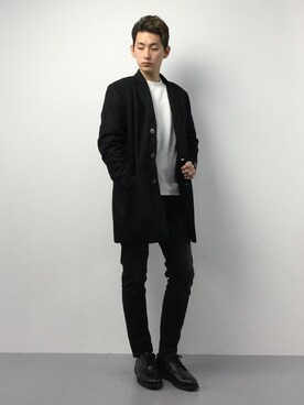 原口 聖也さん（メンズ・180cm）の冬コーディネート