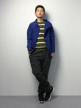 「SILAS(サイラス)のアイテム(その他アウター)」を使った、原口 聖也さん(メンズ・180cm)の冬コーディネート