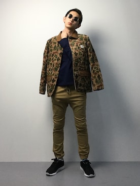 原口 聖也さん（メンズ・180cm）の冬コーディネート