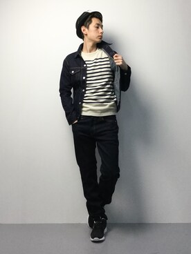 原口 聖也さん（メンズ・180cm）の冬コーディネート