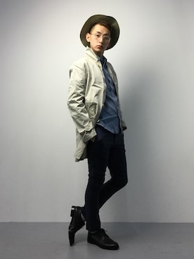 原口 聖也さん(メンズ・180cm)の冬コーディネート