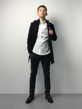 原口 聖也さん（メンズ・180cm）の冬コーディネート