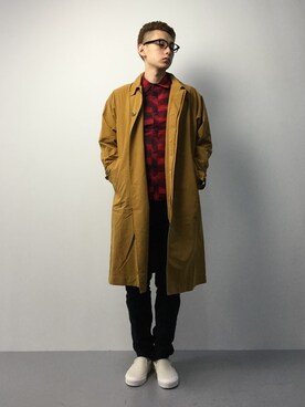 原口 聖也さん（メンズ・180cm）の冬コーディネート