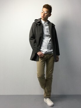 原口 聖也さん（メンズ・180cm）の冬コーディネート