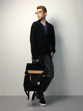 原口 聖也さん（メンズ・180cm）の冬コーディネート