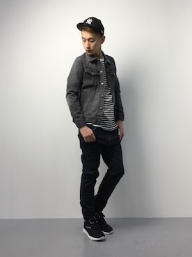 原口 聖也さん（メンズ・180cm）の冬コーディネート