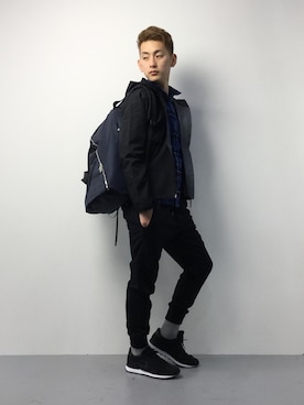 原口 聖也さん（メンズ・180cm）の冬コーディネート