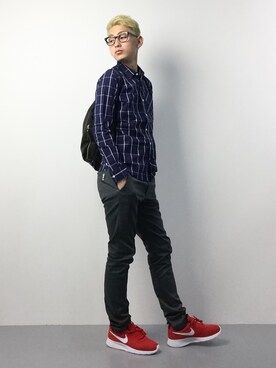 原口 聖也さん（メンズ・180cm）の冬コーディネート