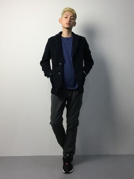 「BARNYARDSTORM（バンヤードストーム）のアイテム（ジャケット/アウター）」を使った、原口 聖也さん（メンズ・180cm）の冬コーディネート
