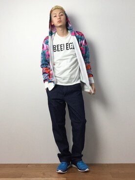 原口 聖也さん（メンズ・180cm）の冬コーディネート