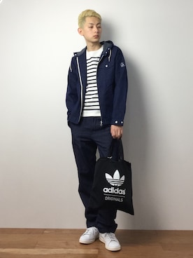 原口 聖也さん（メンズ・180cm）の冬コーディネート