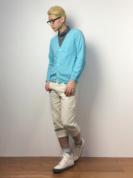 「45R（フォーティファイブアール）のアイテム」を使った、原口 聖也さん（メンズ・180cm）の冬コーディネート
