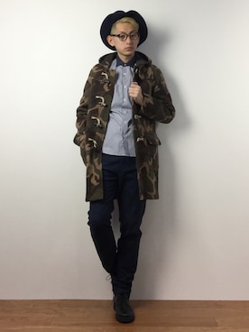 原口 聖也さん(メンズ・180cm)の冬コーディネート