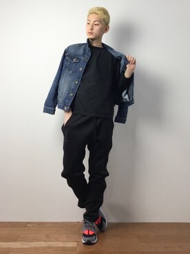 「Publish Brand（ パブリッシュブランド）のアイテム」を使った、原口 聖也さん（メンズ・180cm）の冬コーディネート