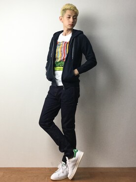 原口 聖也さん（メンズ・180cm）の冬コーディネート