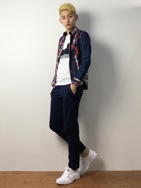 原口 聖也さん(メンズ・180cm)の冬コーディネート