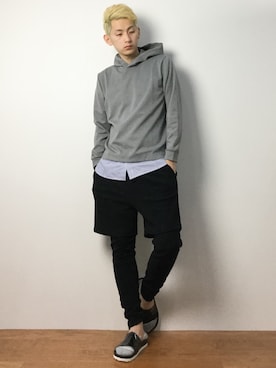 原口 聖也さん（メンズ・180cm）の冬コーディネート