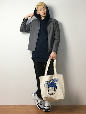 「DETAILS（ディテールズ）のアイテム」を使った、原口 聖也さん（メンズ・180cm）の冬コーディネート