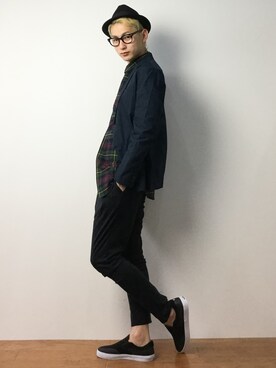 原口 聖也さん（メンズ・180cm）の冬コーディネート