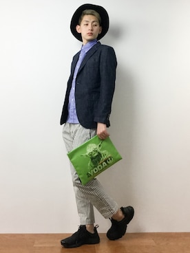 原口 聖也さん（メンズ・180cm）の春コーディネート