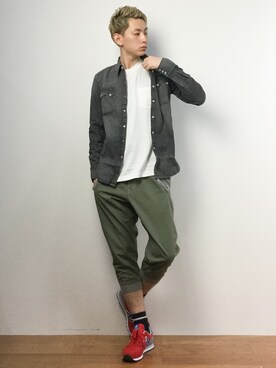 原口 聖也さん（メンズ・180cm）の春コーディネート