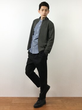 「BARNYARDSTORM（バンヤードストーム）のアイテム（ジャケット/アウター）」を使った、原口 聖也さん（メンズ・180cm）の春コーディネート
