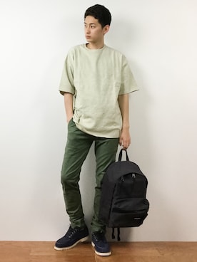 「LB/S （エルビーエス）のアイテム」を使った、原口 聖也さん（メンズ・180cm）の春コーディネート