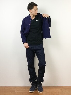 「Lyric（リリック）のアイテム」を使った、原口 聖也さん（メンズ・180cm）の春コーディネート