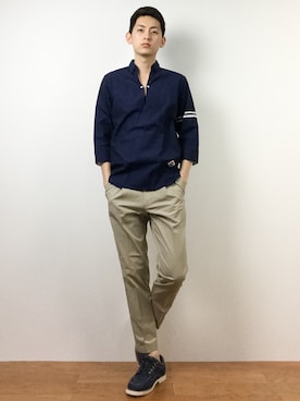 原口 聖也さん（メンズ・180cm）の春コーディネート