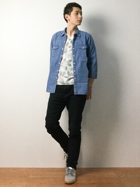 原口 聖也さん（メンズ・180cm）の春コーディネート