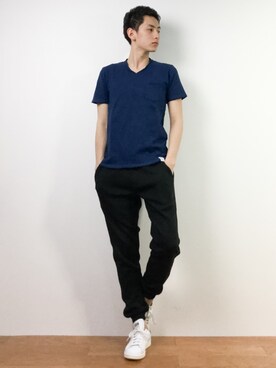 「Publish Brand（ パブリッシュブランド）のアイテム」を使った、原口 聖也さん（メンズ・180cm）の春コーディネート