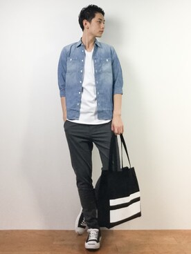 原口 聖也さん(メンズ・180cm)の春コーディネート