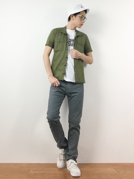 原口 聖也さん（メンズ・180cm）の春コーディネート