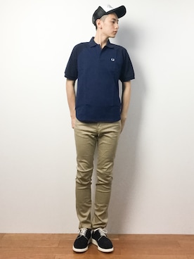 原口 聖也さん（メンズ・180cm）の春コーディネート