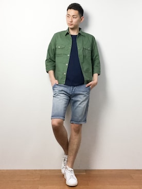 原口 聖也さん（メンズ・180cm）の春コーディネート