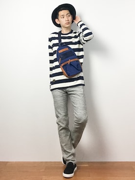 原口 聖也さん（メンズ・180cm）の春コーディネート