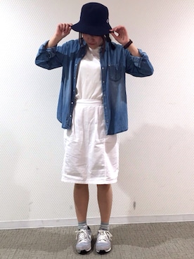 「アイテム（タイツ/ストッキング）」を使った、なかやまさん（レディース・156cm）の春コーディネート