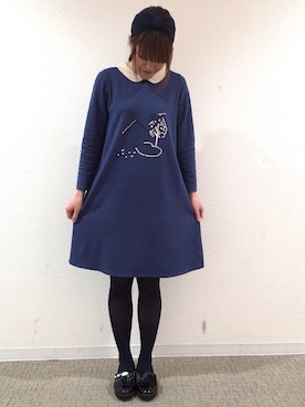 「アイテム（タイツ/ストッキング）」を使った、なかやまさん（レディース・156cm）の春コーディネート