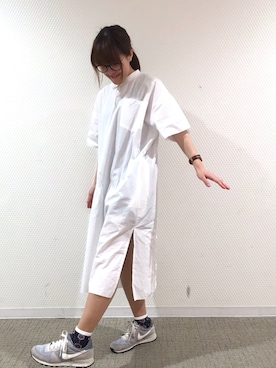 「アイテム（タイツ/ストッキング）」を使った、なかやまさん（レディース・156cm）の夏コーディネート