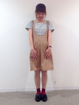 「ehka sopo（エヘカソポ）のアイテム」を使った、なかやまさん（レディース・156cm）の秋コーディネート