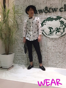 「MONKEY TIME（モンキータイム）のアイテム（バッグ）」を使った、Ta-君さん（メンズ・163cm）の夏コーディネート
