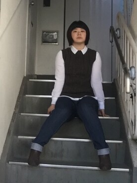 「きちんとスタイル」｜だほんさん（レディース・157cm・20代）の秋コーディネート