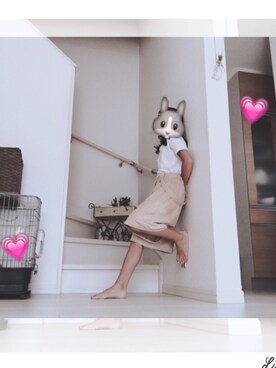 「アイテム（つなぎ/オールインワン、ベージュ系）」を使った、@@@さん（キッズ・136cm）の夏コーディネート