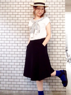 Kyu◡̈⃝⋆*さん（レディース・165cm）の夏コーディネート